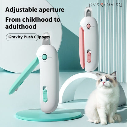 Gravity Push Cat Nail Scissors
