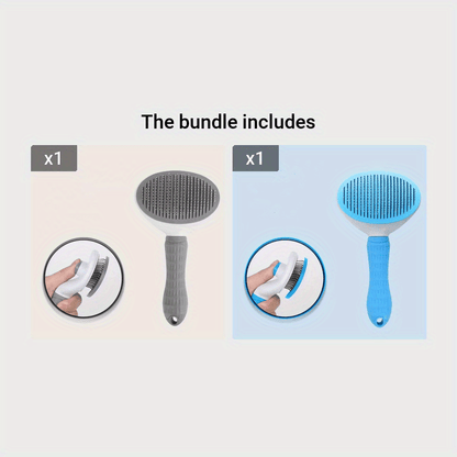 Self-Cleaning Grooming Brush for Cats & Dog