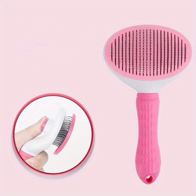 Self-Cleaning Grooming Brush for Cats & Dog