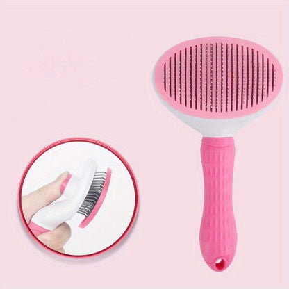Self-Cleaning Grooming Brush for Cats & Dog