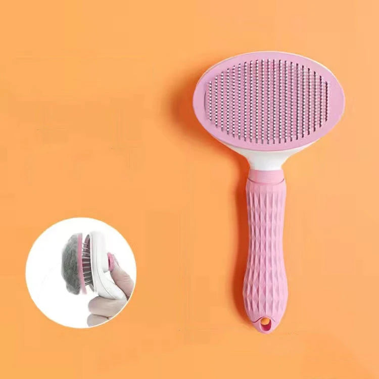 Self-Cleaning Grooming Brush for Cats & Dog